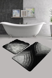 Mijölnir Juego de alfombras de baño Stella - Antracita